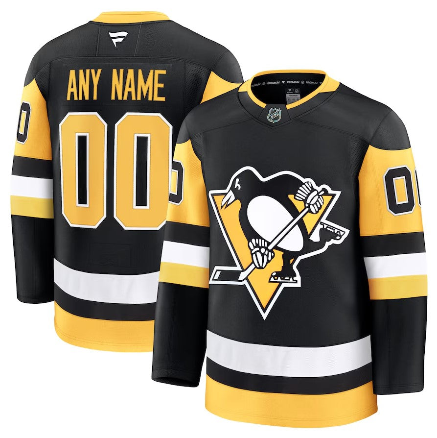 ANY NAME AND NUMBER PITTSBURGH PENGUINS HOME OR AWAY FANATICS NHL JERSEY (HAND STITCHED PREMIUM MODEL)