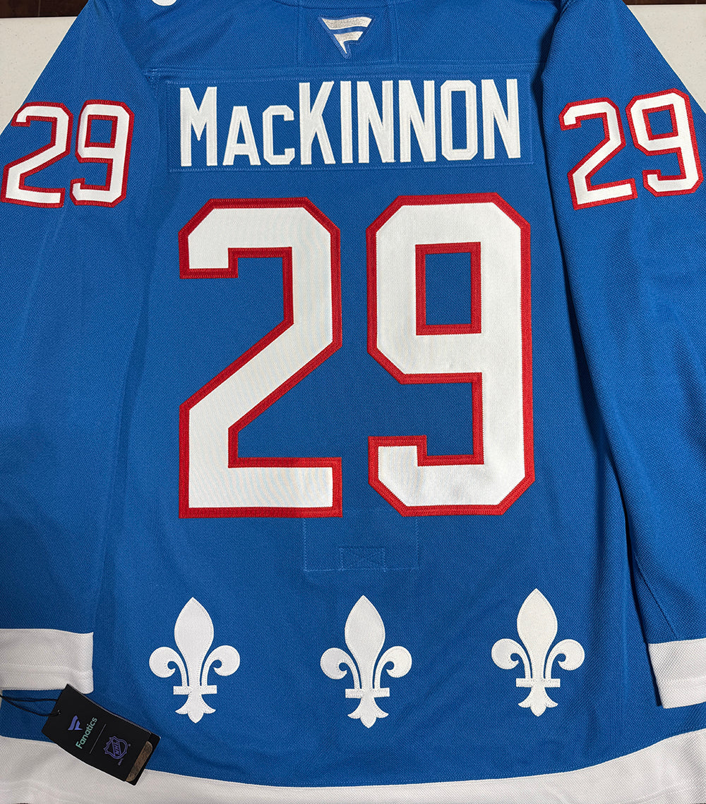 ANY NAME AND NUMBER COLORADO AVALANCHE 30TH ANNIVERSARY FANATICS PREMIUM NHL JERSEY (HAND STITCHED ON-ICE NAME/NUMBER/CUSTOMIZATION) QUEBEC NORDIQUES