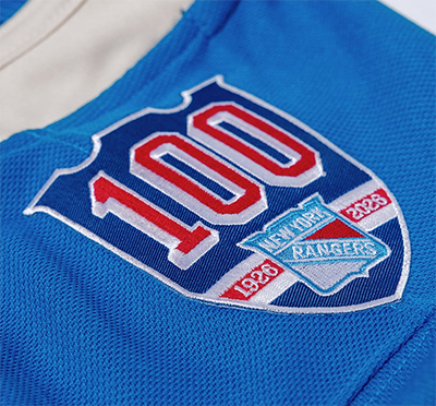 ANY NAME AND NUMBER NEW YORK RANGERS CENTENNIAL FANATICS PREMIUM NHL JERSEY WITH PATCH (HAND STITCHED ON-ICE NAME/NUMBER/CUSTOMIZATION)