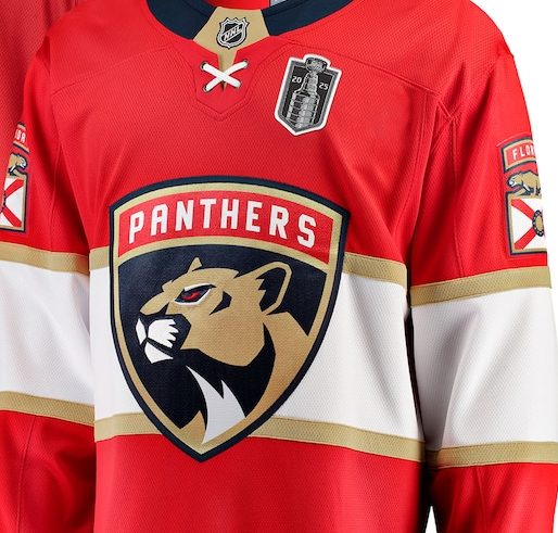 ANY NAME AND NUMBER FLORIDA PANTHERS 2025 STANLEY CUP FINAL HOME OR AWAY FANATICS PREMIUM NHL JERSEY (HAND STITCHED ON-ICE NAME/NUMBER/CUSTOMIZATION)