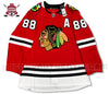 ANY NAME AND NUMBER CHICAGO BLACKHAWKS HOME OR AWAY AUTHENTIC ADIDAS NHL JERSEY (CUSTOMIZED PRIMEGREEN MODEL)
