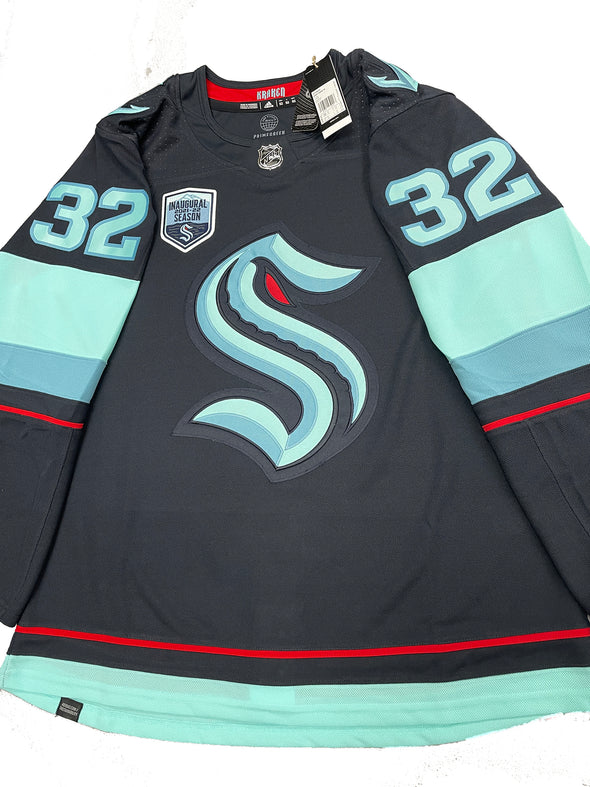 ANY NAME AND NUMBER SEATTLE KRAKEN AUTHENTIC HOME OR AWAY ADIDAS NHL JERSEY (CUSTOMIZED PRIMEGREEN MODEL)