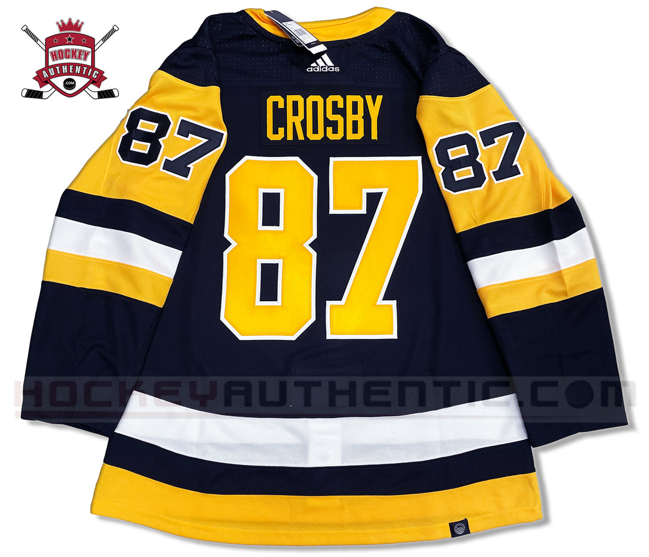 ANY NAME AND NUMBER PITTSBURGH PENGUINS HOME OR AWAY AUTHENTIC ADIDAS NHL JERSEY (CUSTOMIZED PRIMEGREEN MODEL)